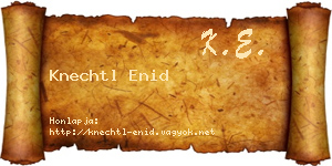 Knechtl Enid névjegykártya